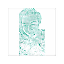 Briefmarke aus selbstfarbigem Kautschuk Permastempel