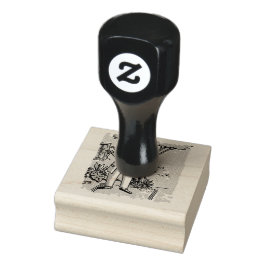Briefmarke aus Zombie Gummistempel