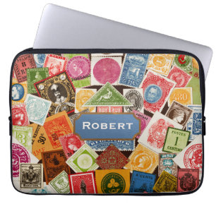 Briefmarke Collector Neopren Laptop-Sieb Laptopschutzhülle