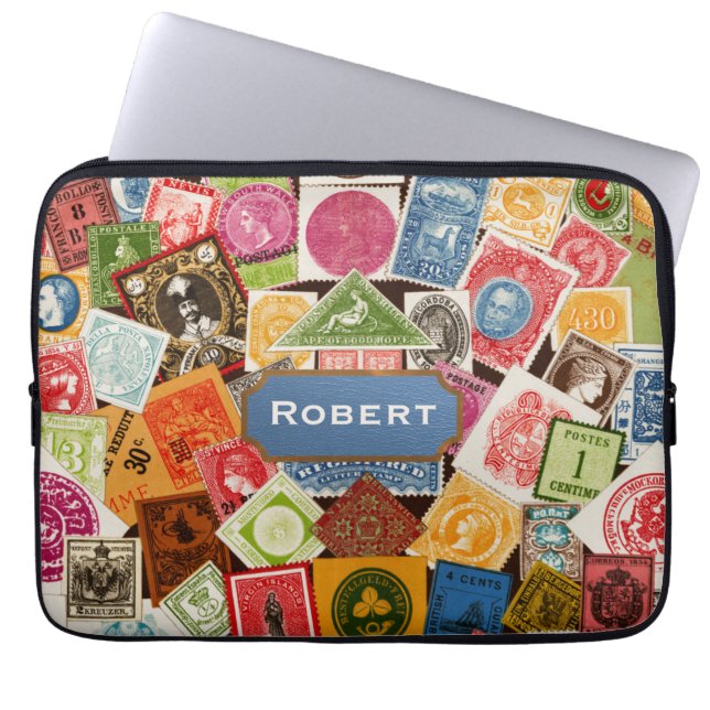 Briefmarke Collector Neopren Laptop-Sieb Laptopschutzhülle (Vorderseite)