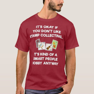 Briefmarke Collectors Funny Smart T-Shirt