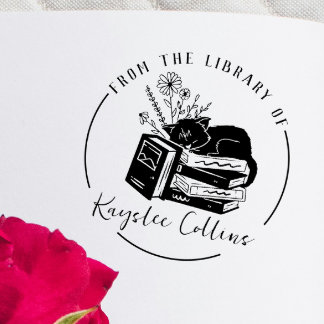 Briefmarke der Bibliothek mit benutzerdefinierter Permastempel