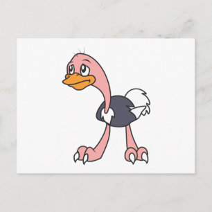 Briefmarke der Einladungskarte für Niedliche Vogel