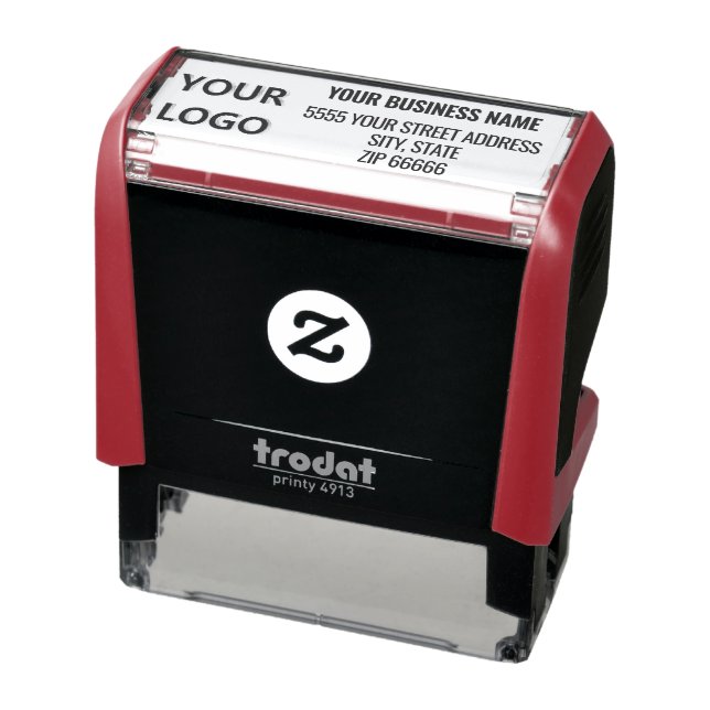 Briefmarke der Firmenlogo-Adresse Permastempel (Produkt)