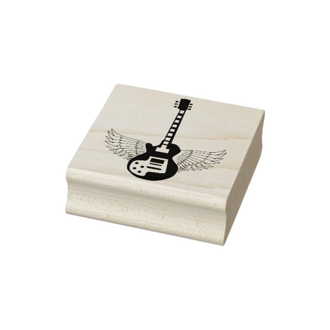 Briefmarke der Flügelgitarre Gummistempel (Stempel)