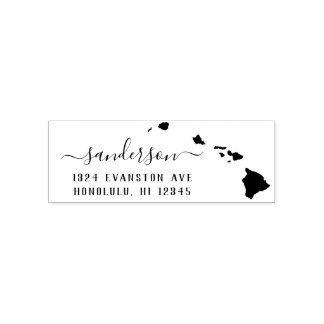 Briefmarke der Hawaii-Rücksendeadresse Permastempel