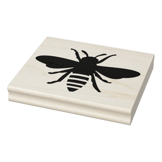 Briefmarke der Holzkunst - Design der Honeybee 2 Gummistempel (Stempel)