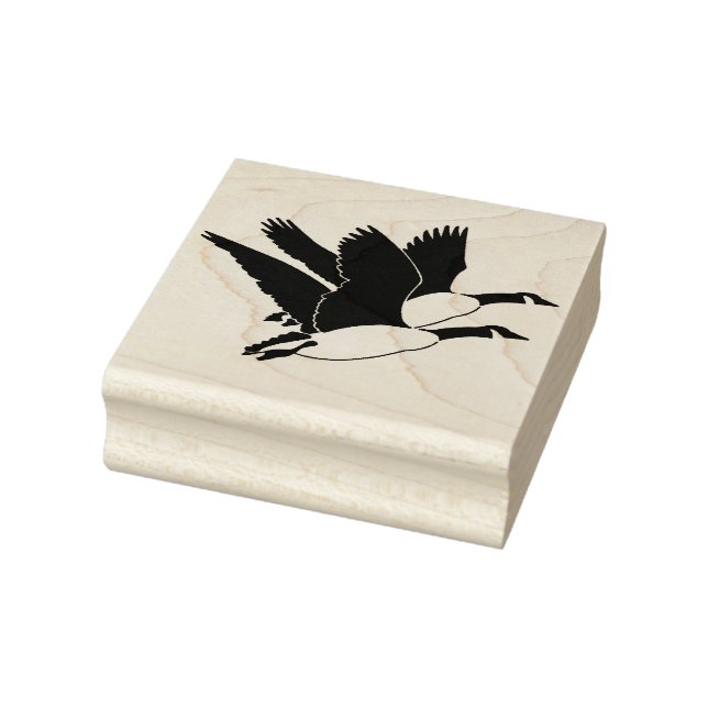 Briefmarke der Holzkunst/Gänse Gummistempel (Stempel)