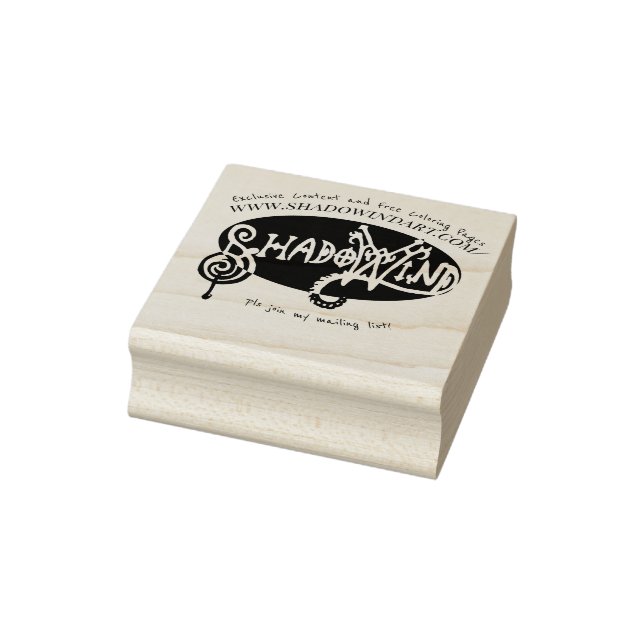 Briefmarke der Holzkunst Gummistempel (Stempel)