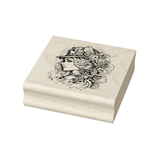 Briefmarke der Holzkunst Gummistempel (Stempel)