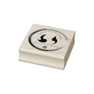 Briefmarke der Holzkunst Gummistempel