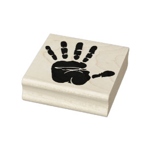 Briefmarke der Holzkunst/Handdruck Gummistempel