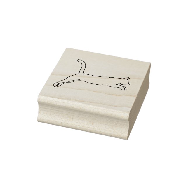 Briefmarke der Katzenkunst überspringen Gummistempel (Stempel)
