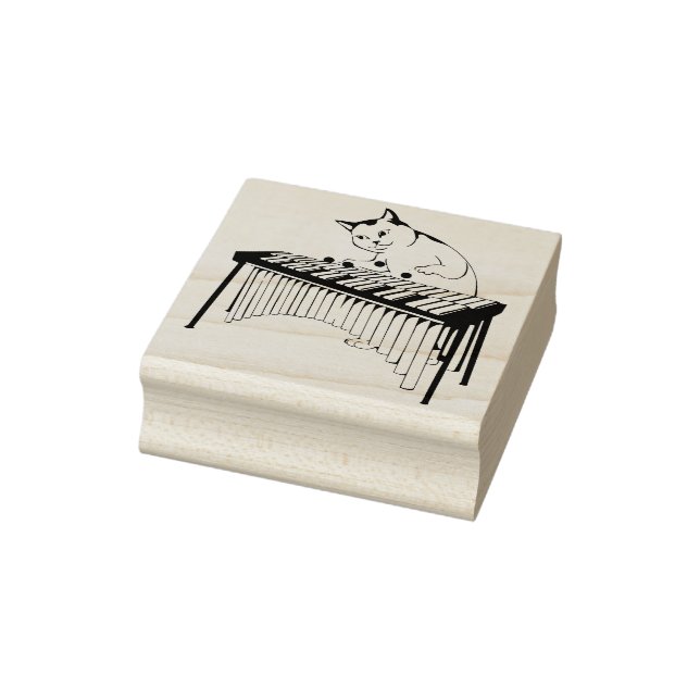 Briefmarke der Katzenmusik Gummistempel (Stempel)