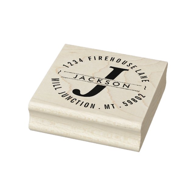 Briefmarke der klassischen Circle-Rücksendeadresse Gummistempel (Stempel)