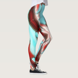 Briefmarke der Kristalllinien über die sandige Ber Leggings