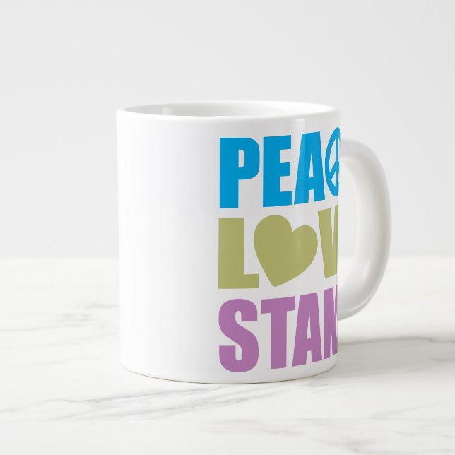 Briefmarke der Liebe Jumbo-Tasse (Vorderseite Rechts)