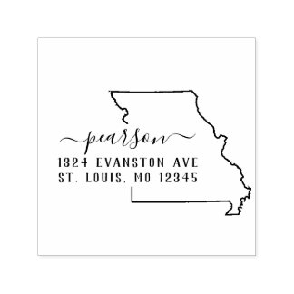 Briefmarke der Missouri-Rücksendeadresse Permastempel