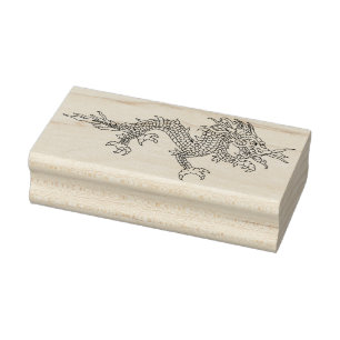 Briefmarke der orientalischen Drachenkunst Gummistempel