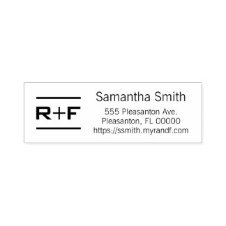 Briefmarke der personalisierten R+F-Adresse Permastempel