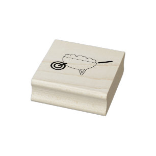 Briefmarke der Radbarren Gummistempel