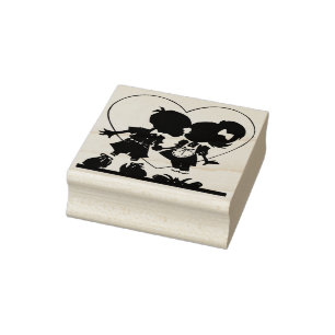 Briefmarke der Romantik Gummistempel