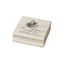 Briefmarke der Rücksendeadresse Gummistempel