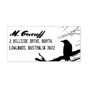Briefmarke der Rücksendeadresse Gummistempel