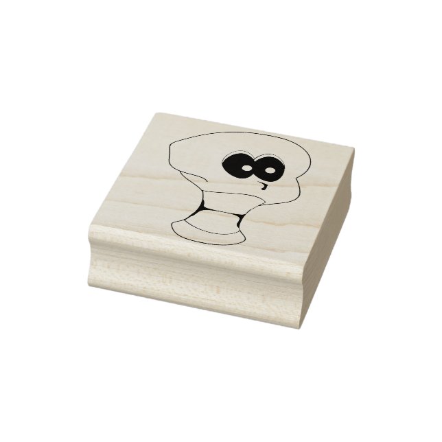 Briefmarke der Schädeldarstellung Gummistempel (Stempel)
