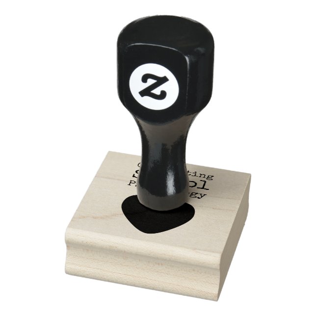 Briefmarke der Schulpsychologie Gummistempel (Stempel)