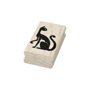 Briefmarke der siamesischen Katzenkunst Gummistempel