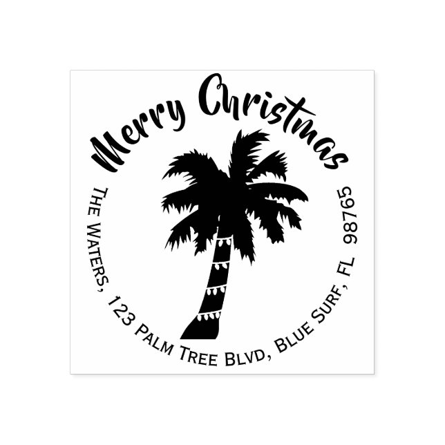 Briefmarke der tropischen Weihnachtszeit Gummistempel (Prägung)