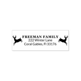 Briefmarke der Weihnachtsbaume-Rücksendeadresse Permastempel
