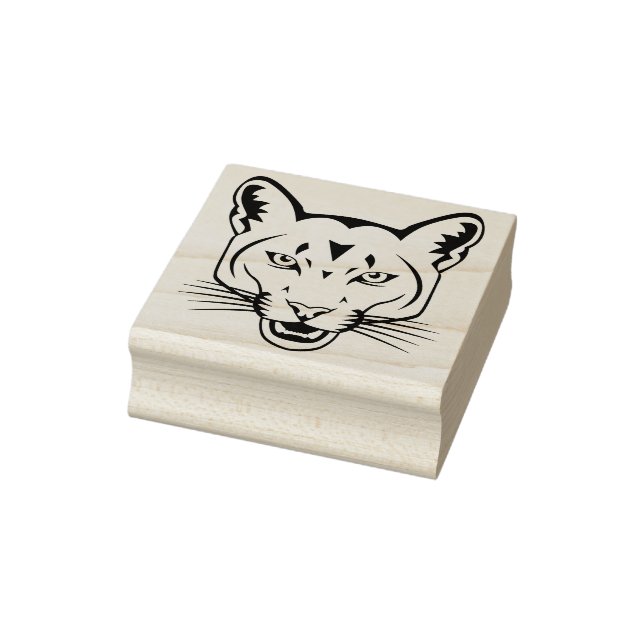 Briefmarke der wilden Katze Gummistempel (Stempel)