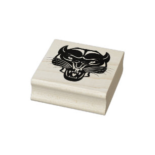 Briefmarke der wilden Katze Gummistempel