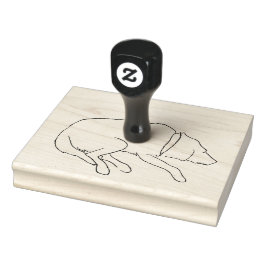 Briefmarke der Wood Princess Art Gummistempel