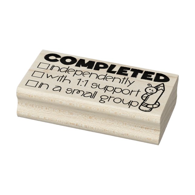 Briefmarke des abgeschlossenen Lehrers Gummistempel (Stempel)