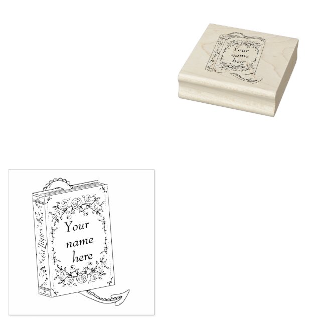 Briefmarke des Buchdrachenbuchs Gummistempel (Stempel)