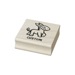 Briefmarke des Burrito Donkey-Lehrers Gummistempel