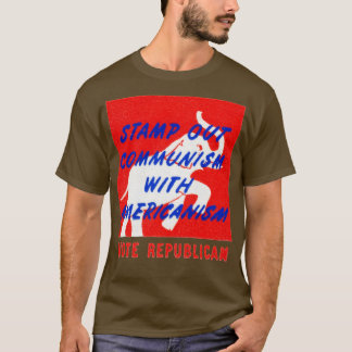 Briefmarke des Kommunismus der 1950er Jahre T-Shirt