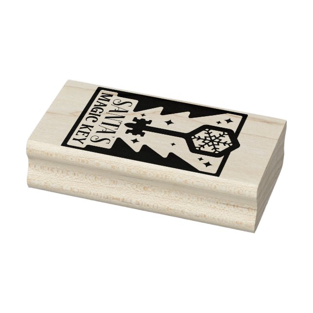 Briefmarke des Magischen Schlüssels des Weihnachts Gummistempel (Stempel)