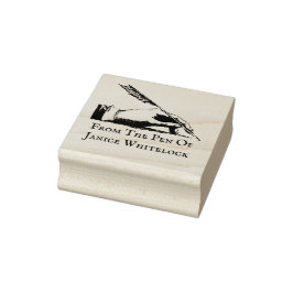 Briefmarke des personalisierten Schriftstellers au Gummistempel