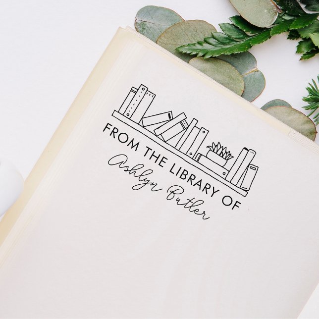 Briefmarke des virtuellen Bibliothek Gummistempel (Von Creator hochgeladen)