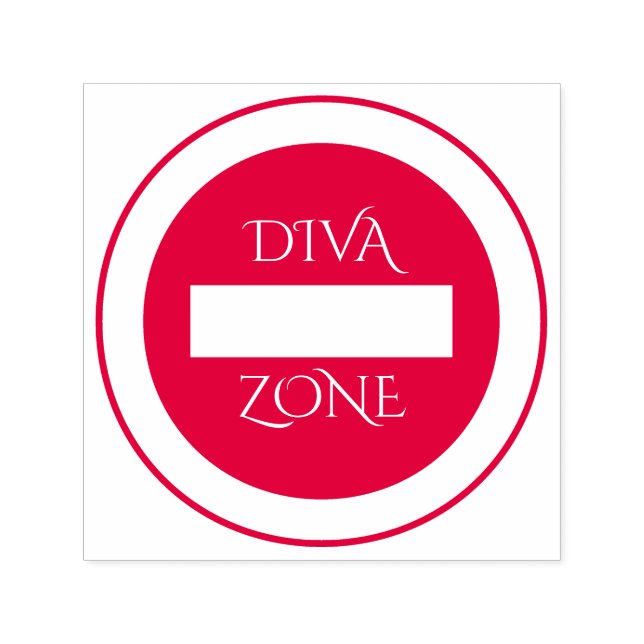 Briefmarke "Diva Zone" Permastempel (Design)
