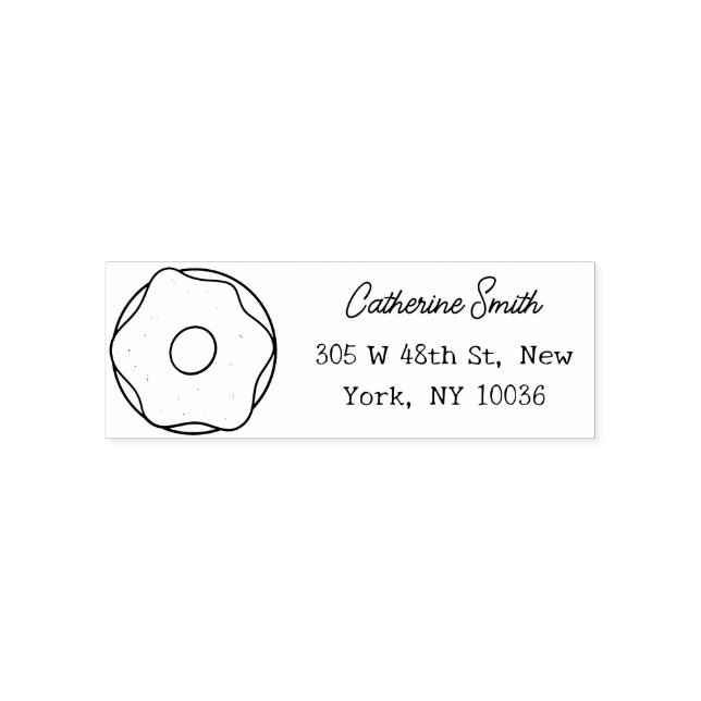 Briefmarke Donut Self Inking Permastempel (Design)