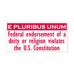Briefmarke E PLURIBUS UNUM - Red/XL Permastempel