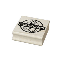 Briefmarke "Eier aus frischen Freilandhaltung" Gummistempel