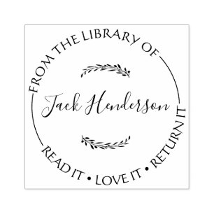 Briefmarke für benutzerdefinierte Bibliotheken Gummistempel