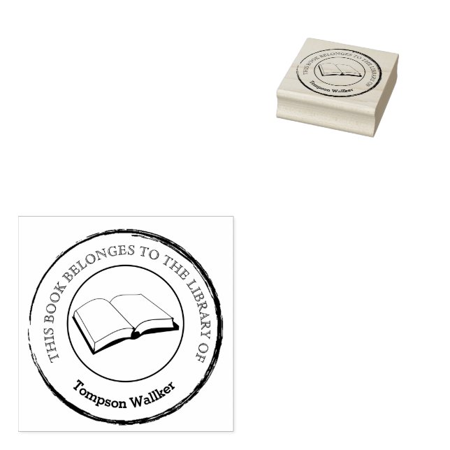 Briefmarke für benutzerdefinierte Bibliotheksbüche Gummistempel (Stempel)