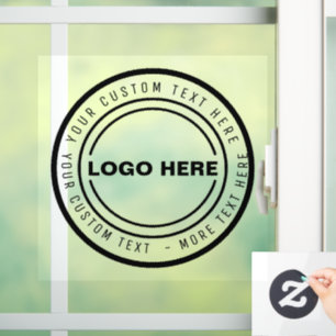 BRIEFMARKE für benutzerdefinierte Business-LOGO Fensteraufkleber